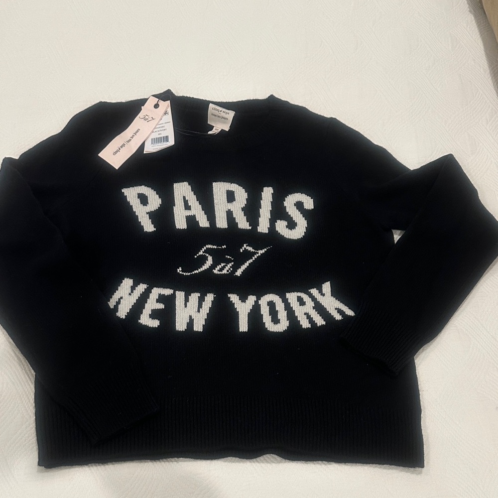 Cinq à Sept Black Paris New York Sweater